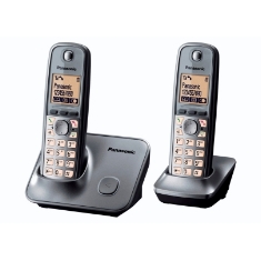Telefono Inalambrico Digital Dect Panasonic Kx-tg6611spm Gris Manos Libres Duo